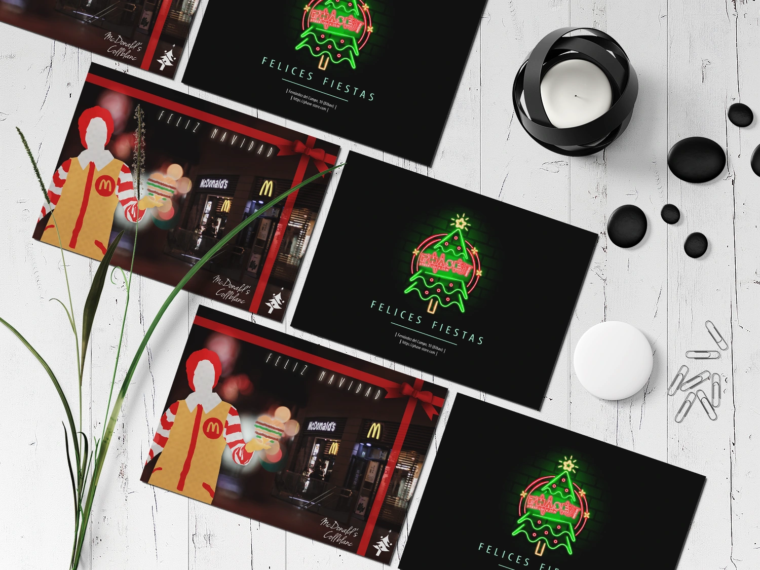 Business Christmas postcards