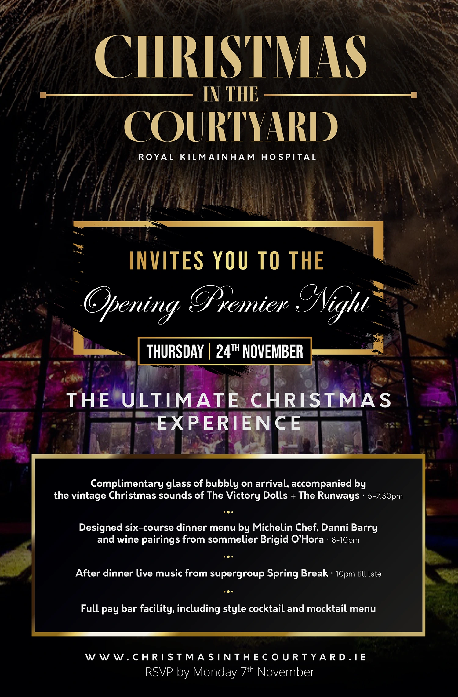 Poster for a Christmas event in Dublin